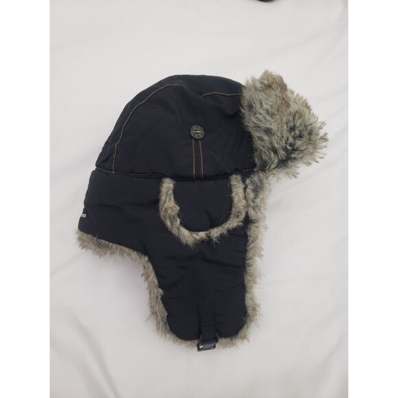 Mad Bomber Suplex Black Trapper Aviation Hat Faux Fur Size Large - Picture 2 of 9